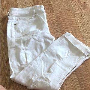 White Destroyed jeans